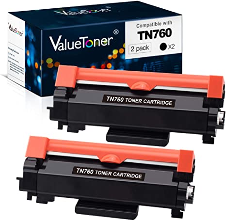 Renewable Toner Compatible High Yield Toner Cartridge Replacement for  Brother TN-760 TN760 for use in DCP-L2550 HL-L2350 HL-L2370 XL HL-L2390  HL-L2395