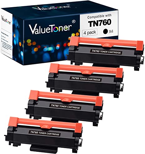 INK E-SALE 2 Packs Remanufactured TN760 Toner Cartridge Replacement for  Brother TN760 TN730 TN770 for HL-L2325DW HL-L2350DW HL-L2370DW DCP-L2550DW