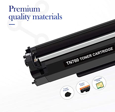 TN760 COMPATIBLE TONER CARTRIDGE BLACK for Brother HL-L2370DW L2395DW  printer