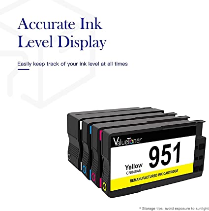 HP 950XL 951XL Ink Combo Pack of 4, Remanufactured